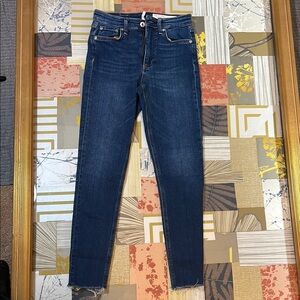 Rag & Bone Blue Skinny Jeans with Classic Indigo Hue